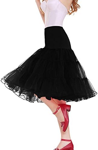 MinYuocom Women 50s Style Petticoat Skirts Tutu Crinoline Vintage Underskirt MZF4707B-XL