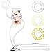 Price comparison product image Konesky Selfie Ring Light, LED Camera Light with Phone Holder for Live Stream Makeup Youtube Facebook Chat Support iPhone Andorid Tablet System (3 Light Modes, 10 Level Brightness) (White)