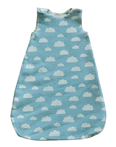 Preisvergleich Produktbild David Fussenegger 94545798 Flanellschlafsack bis 1 Jahr -"Wolken allover" jade