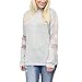 Produktbild Sannysis Damen Pullover Langarmshirt Elegant Frauen Casual Streifen Patchwork Bluse Langarm Damen Pullover Tops Shirt