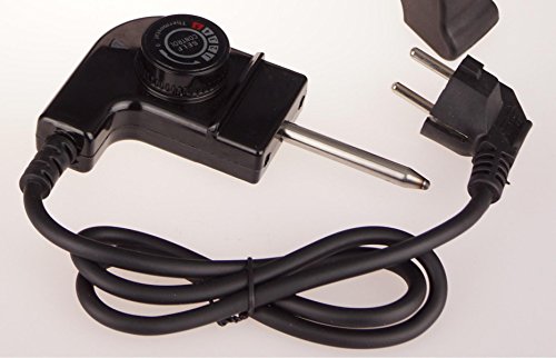 Neudorf Elektronik Manufaktur XXL Partypfanne Bratfläche Aluminium-Guss Pfanne (!!!Unibody!!! – kein aufgesetztes Blech – siehe Vergleichsbild) ca. 5mm stark/ Elektrische Pizzapfanne Elektropfanne Bratpfanne/ Antihaft-beschichtung/ 1500 Watt (100-240 °C)/ Maße: 40x30cm - 8