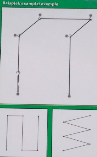 Rankhilfe Seilspanntechnik 10m (Auswahl 10m 20m 30m 40m) Edelstahl hochwertig und flexibel , iapyx® (1) - 2