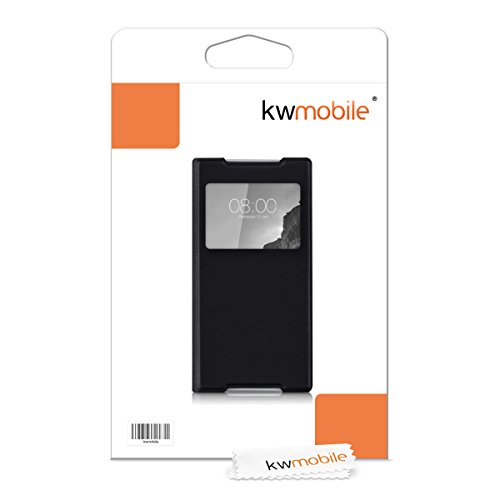 kwmobile Funda para Sony Xperia Z5 - Case Protectora con Tapa y Visor - Carcasa Plegable con Ventana Negro reviews kwmobile Funda para Sony Xperia Z5 - Case Protectora con Tapa y Visor - Carcasa Plegable con Ventana Negro