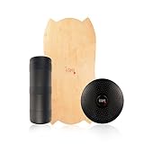 MATERIALES de alta calidad aseguran una buena estabilidad y agarre: El Homerider Hula está hecho de madera de abedul y arce en 10 capas fuertes. La empuñadura de azúcar en la parte superior y los topes en los extremos proporcionan un agarre máximo y evitan el deslizamiento del rodillo