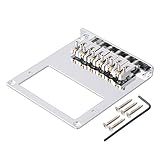 String-Abstand: 10,8 mm lyws Humbucker Gitarre Brücke Roller Sattel 6-Saiten für Tele Telecaster Gitarre chrome