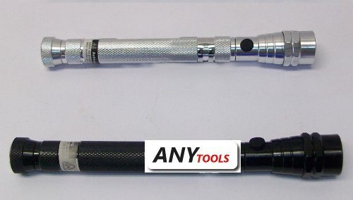 Preisvergleich Produktbild LED Taschenlampe Alum. ausziehb. Magnet