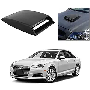 Olmeo Car Turbo Style Air Intake Bonnet Scoop Black for Audi A4