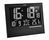 wanduhr mit indirekter beleuchtung Kompaktes Design: Durch das schlichte Design der Funkuhr ist sie ideal für jeden Raum Ihres Hauses, egal ob Schlafzimmer, Küche oder Büro