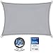 Produktbild CelinaSun Sonnensegel UPF 50+ geprüfter UV-Schutz PES Sonnenschutz Garten Terrasse Balkon PU-Beschichtung wasserabweisend imprägniert Wetterschutz 1000934 Rechteck 3x4m hell grau