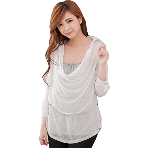 Bearsland Women's Breastfeeding Nursing Top White UK Size 10-12