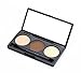 LyDia® Eyebrow Beige/Brown Powder Palette Cosmetic Makeup Shading Kit with Angled Brush & Mirror