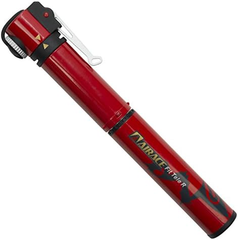Airace Bicycle Telescope Mini Pump, Portable & Ultralight for Presta, Schrader and Dunlop Air Valves, Lifetime Warranty