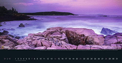 2018  National Geographic Magic Moments Slim Poster Calendar - 64 x 33 cm