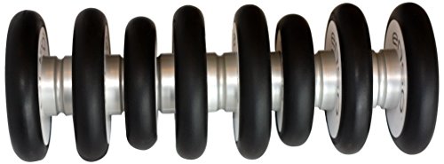 Preisvergleich Produktbild Evofit Enso Muscle Roller, Schwarz / Aluminium gebürstet, 13 cm
