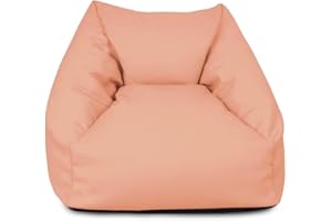 rucomfy Beanbags Snuggle Bean Bag Chair - Kids Armchair Beanbag Seat with Filling Included - Childrens Bedroom Furniture for Boys and Girls - 50 x 46 x 48cm (Dusky Pink, Beanbag Only)