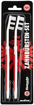 'Eintracht Frankfurt Toothbrushes + Free Badge Frankfurt Forever, Toothbrush, Set of 2