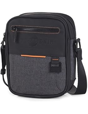 LOIS - Idaho Herrenumhängetasche aus Kunstleder, Color Schwarz