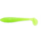 Keitech Swing Impact FAT 3.8" #026S Clear Chartreuse Glow Silikon Yem