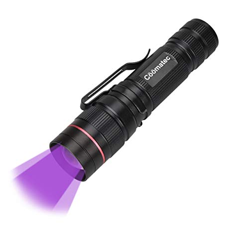 Linterna Ultravioleta 5W LED UV Flashlight, Detectar manchas de orina de mascotas, Luz negra 395nm