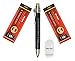 Produktbild Koh-I-Noor 5311 Metall Druckbleistift 5,6 mm Schwarz + 2 Set Koh I Noor Graphitmine 2B / 6B + intervisio Anspitzer / Radiergummi - Bundle