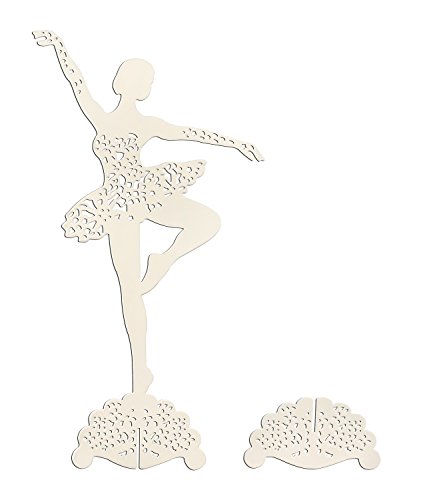SIX „Geschenk“ weiße, elegante Schmuckbaum Ballerina zum Aufstellen für Ringe, Ketten und Armbänder (244-055) - 3
