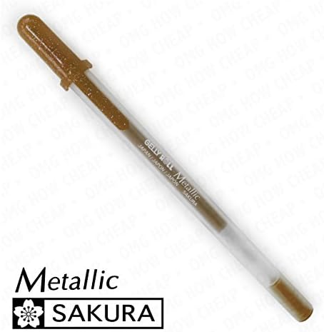 Sakura Metallic - Medium Gelly Roll Pen - 3 Pack - Sepia #517