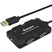 Produktbild TAOHOU High Speed 4 Ports USB3.0-Hub USB-Port USB-Micro-Port HUB Aufladen schwarz