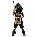 Produktbild Brave Pioneer Halloween Kinder Ninja Kostüm Assassin Anzug Krieger Kämpfer Set mit Hose Shirt Gürtel Maske Für Karneval Rollspielen Cosplay Theater (M)