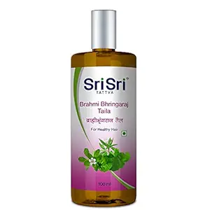 Sri Sri Tattva Brahmi Bhringaraj Taila, 100ml (Pack of 4) - Promotes Hair Growth and Prevents Premature Graying - Reduces Hair Fall and Helps Get Healthy, Nourished Scalp