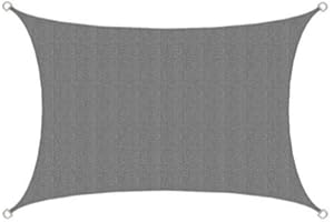 AMANKA UV Sonnensegel 2x3m Rechteckig Wasserdurchlässig - Sonnenschutz Balkon Terrassendach Sichtschutz - Outdoor Sonnensegeltuch Sonnenschutz Terrasse Trampolin Pergola Wohnwagen Pool Teich Camping