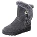 Produktbild Stiefel Damen Boots Frauen Wildleder Stiefeletten Plüsch Quasten Runde Zehe Schuhe Halten Warme Winterstiefel Schneestiefel Freizeitschuhe ABsoar