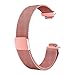 Produktbild Knowin Uhrenarmband Unisex Edelstahl Armband Optionale Farbe 2 Größen Milan Gurt Milanese Edelstahl Uhrenarmband Armband für Fitbit Inspire/Inspire (groß)