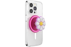 PopSockets: PopGrip Round pour MagSafe - Anneau Adaptateur pour MagSafe Inclus - Support et Poignée pour Smartphone et Coques avec Un Top Interchangeable - Doodle Daisy Boca
