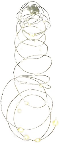 Led Lichterkette Batterie mit Timer 60 Leds Micro Tropfen auf biegsamen Silberdraht - 3