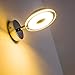 Produktbild LED Wandleuchte "Prag" Farbe chrom 1 verstellbarer Leuchtenköpfe mit 4,5 Watt 350 Lumen 3000 Kelvin warmeisses LED Licht