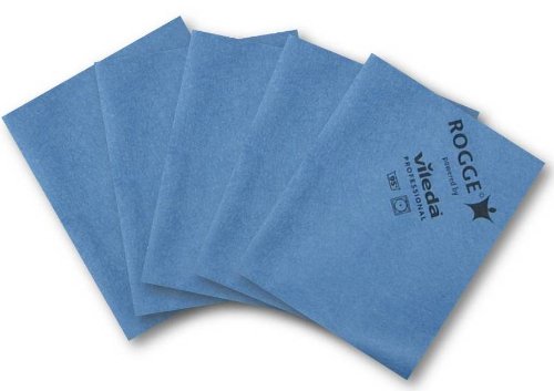 5er Set ROGGE & Vileda Prof. XXL Display Microfiber Cloth, 38x40cm, waschbar bis 95 Grad. Bestseller für: LED,LCD,TFT, Plasma, iPhone, iPad, iMac, Samsung, HTC, Microsoft Tablet, MSI … - 3