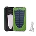Produktbild Solar Charger External Battery Pack 15000mAh Hohe Kapazität Energien-Bank mit LED heller Doppel-USB-Sonnenkollektor-Aufladeeinheit für im Freien kampierenden kletternden Notfall (Grün-2)