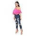 Produktbild FeiBeauty Damen Stretch Hose Zerrissen High Waist Bleistifthose Jeans Hose Skinny Hochbund Röhrenjeans Lässige Hosen