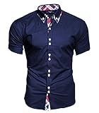 Indispensable en tu clóset gracias a su diseño formal, perfecto para ocasiones especiales, la Camisa para Hombre Kayhan tiene diseño slim fit, cuello y perilla; además de manga corta. Está elaborada en algodón y elasthan, materiales que te proporcionan suavidad y frescura