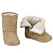 Arshiner Baby Infant Toddler Boys Girls Warm Winter Fur Snow Shoes Boots (M(0-9 months), Khaki(FBA))