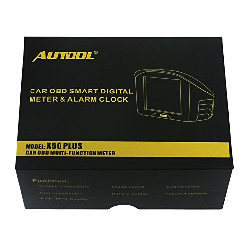 autool Auto OBDII Digital kmh/MPH Tachometer & Overspeed Alarm Auto gemeinsamen Fault Code Scanner Wasser Temperatur Messgerät Mit LCD Display für 12 V die meisten Benzin und Diesel Fahrzeuge - 7