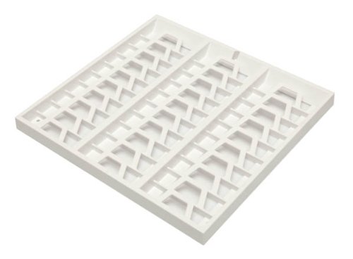 Kartenhalter / Wandhalter für 30 Mitarbeiterkarten weiss – ideal für Zeiterfassung / Timerecording / für Büroräume, Werkstatt, Fitnessstudio etc. - 2