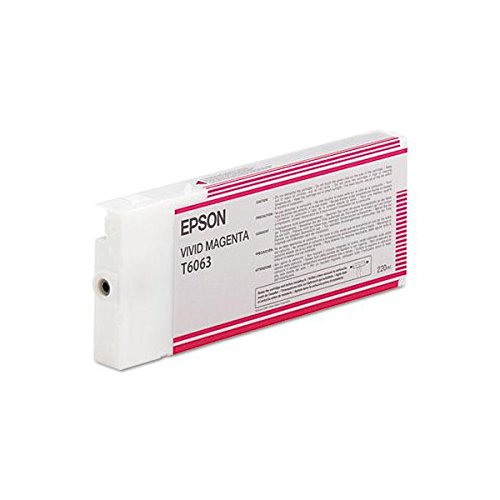 Epson T6063 Cartouche d'encre d'origine 1 x Magenta vif