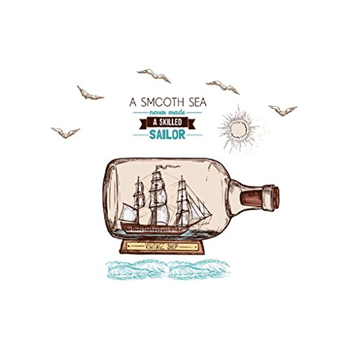 Preisvergleich Produktbild 60x90CM Romantic Style-Current-Flaschen-Muster-Wand-Ta... Aufkleber Selbstverklebung Wohnzimmer-Wand-Aufkleber Regard