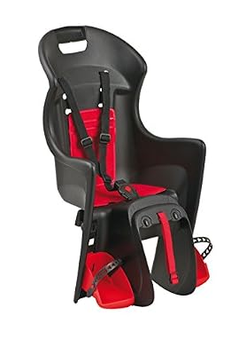 Polisport Boodie Siège-bébé fixation sur porte-bagages Noir/Rouge