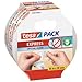 Price comparison product image 6 x tesa Tesapack Express Crystal Clear Parcel Packing Tape 50mx50 mm
