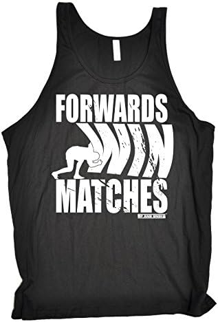Up And Under 123t Unisex Men's Women's Forwards Win Matches (XS - Black) Tank Top
