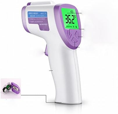 Indoor Thermometer Infrared Amount of Temperature Gun Non - Contact Children Electronic Voice Broadcast Thermometer,Purple,93 * 153 * 41mm