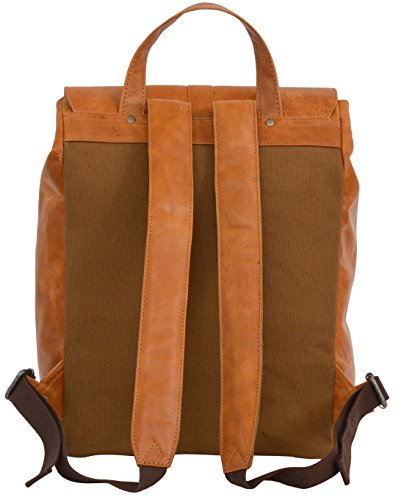 Gusti Leder studio „Jaime“ Rucksack Lederrucksack Cityrucksack mit wasserfestem Innenfutter Laptoprucksack 14″ für Outdoor Laptop Rucksack Bordtasche Allrounder Büffelleder Vintage Braun 2M21-20-1wp - 7