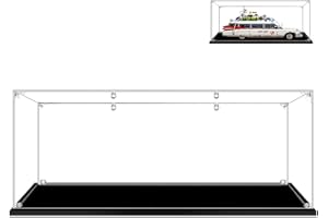 Hosdiy Acrylique Vitrine pour (Ghostbusters ECTO-1) Modèle - Vitrine Présentoirs Compatible avec Lego 10274 (Seul Vitrine, sans Modèle)
